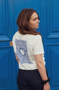 T-shirt La Madre illustré blanc Idée cadeau maman T-shirt personnalisé Affaire de famille