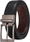 Ceinture Cuir Réversible Noir/Marron avec Boucle