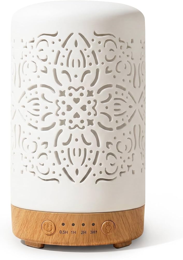 Diffuseur Huiles Essentielles Céramique Blanche