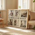 Affiche la meilleure maman – poster personnalisé famille, photos, anniversaire, amour – cadeau personnalisé maman - 40x50 – JetaimeParis.fr