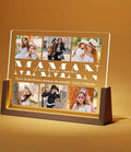 LUCKOR Cadeau Fete des Meres Personnalisé Cadre Photo pour Maman - Idee Cadeaux Fête des Mères - Cadre Fete des Meres Original - Cadeau Maman