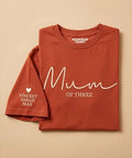 T-SHIRT FEMME MUM OF ET PRÉNOMS BRODÉ PERSONNALISÉ