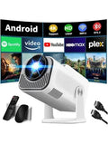 [App intégrée] Vidéoprojecteur 4K 1080P 2026 Upgraded Mini Projecteur avec WiFi 6 et Bluetooth 5.2 Projecteur Trapézoïdale Automatique, 270°