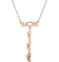 My Little Necklace Collier Maman Pieds de Bébé – Prénoms Gravés