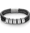 Cadeau fête des pères Bracelet personnalisé pour homme avec gravure
