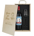 Coffret à vin 2 pièces personnalisé