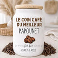 Pot à café papa personnalisé prénom — atelier Châtillon