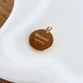Pendentif médaillon "Mère veilleuse" plaqué