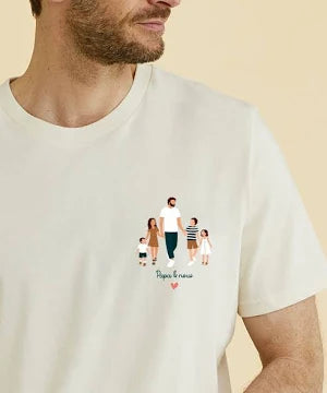 T-SHIRT HOMME PAPA ET NOUS PERSONNALISÉ