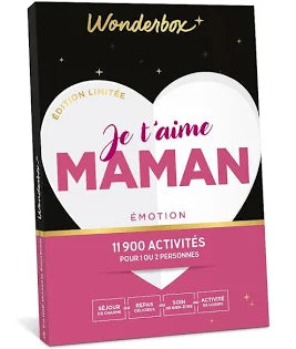 Coffret cadeau Wonderbox Je t'aime Maman Emotion