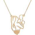 Collier Maman et Fils Plaqué Or 18kt