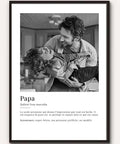 famwalls Cadeau personnalisé "Papa Définition" pour papa avec photo - famwalls cadeau photo pour papa, cadeau pour papa, cadeaux personnalisés