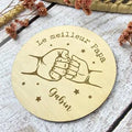 Leobulle Carte étape à personnaliser Le meilleur papa du monde