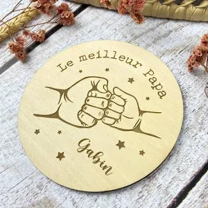 Leobulle Carte étape à personnaliser Le meilleur papa du monde