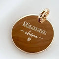 Pendentif médaillon "Maman chérie" plaqué