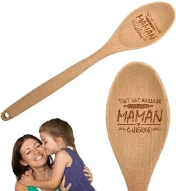 Cuilliere en Bois Maman Tout Est Meilleur Quand Maman Cuisine