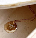 Collier "Maman chérie" plaqué or Idée cadeau fête des mères Chaîne classique