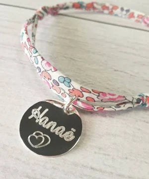 Bracelet cordon liberty personnalisable avec argent 925