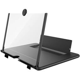 Ahlsen Loupe d'écran de téléphone pliable mince de 10 ' amplificateur de téléphone hd avec support de support pliant agrandisseur de jeu vidéo de