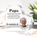 À Papa Plaque Acrylique Commémoratif Prénom Personnalisé avec Photo et Années Cadeau pour Votre Papa