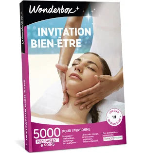 Invitation Bien-être Coffret cadeau Wonderbox