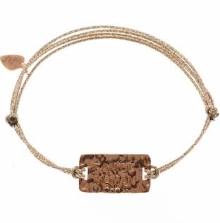 Bracelet "Fan de Maman" sur cordon