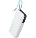 CUKTECH 45W Batterie Externe 20000mAh Power Bank Batterie Externe Charge Rapide avec Cable Intégré USB C