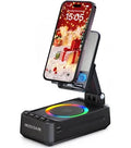 INSSISAIN Cadeau Homme,Cadeau Noel,Cadeau Noël Homme Original Utile,Support Telephone Bureau avec Enceinte Bluetooth,Son Surround HD,Convient