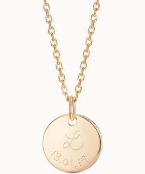 Collier initiale et date personnalisé | Merci Maman | Collier Personnalisé