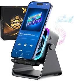 BIIB Cadeau Fete des Peres, Idee Cadeau Homme Original Utile, Enceinte Bluetooth à Induction avec Support Téléphone, Idee Cadeau Fete des Peres,