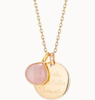 Merci Maman Collier personnalisé Pierre fine