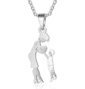 Cadeau Personnalisé Maman Collier Mère et Fils Filles/Collier Maman