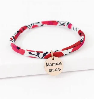 Bracelet personnalisé femme Liberty – Cadeau unique pour maman
