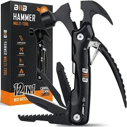 Outil multifonction BIIB 12 en 1, cadeau de fête des pères, cadeaux pour hommes pour la Vaderdag, gadgets d'accessoires de camping multi-outils pou...