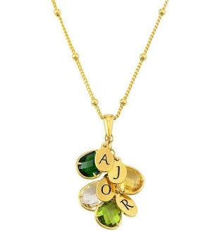 Collier personnalisé pour maman avec pierre de Naissance