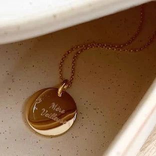Collier "Mère Veilleuse" plaqué or