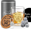 CSGoods Verres à whisky gravés pour le meilleur papa Cadeau personnalisé Vaderdag