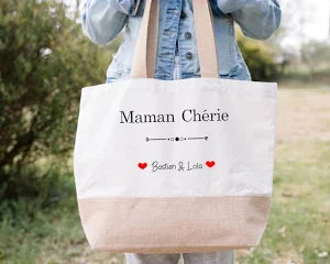 Sac cabas personnalisé Maman Chérie