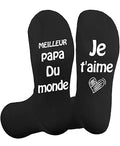 Yicadorn Cadeaux Papa,Cadeau Fete Des Peres Original,Cadeau Personnalisé Homme,Chaussette Fantaisie,Idee Cadeau Pere,Cadeau Fête Des Pères,Cadeau