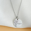Collier personnalisé fleur de naissance – Cadeau unique pour maman Or