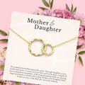 Collier mère fille * Collier fête des mères * Cadeau mère fille * Mère fille * Bijoux mère fille * Collier 2 cercles